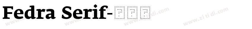 Fedra Serif字体转换